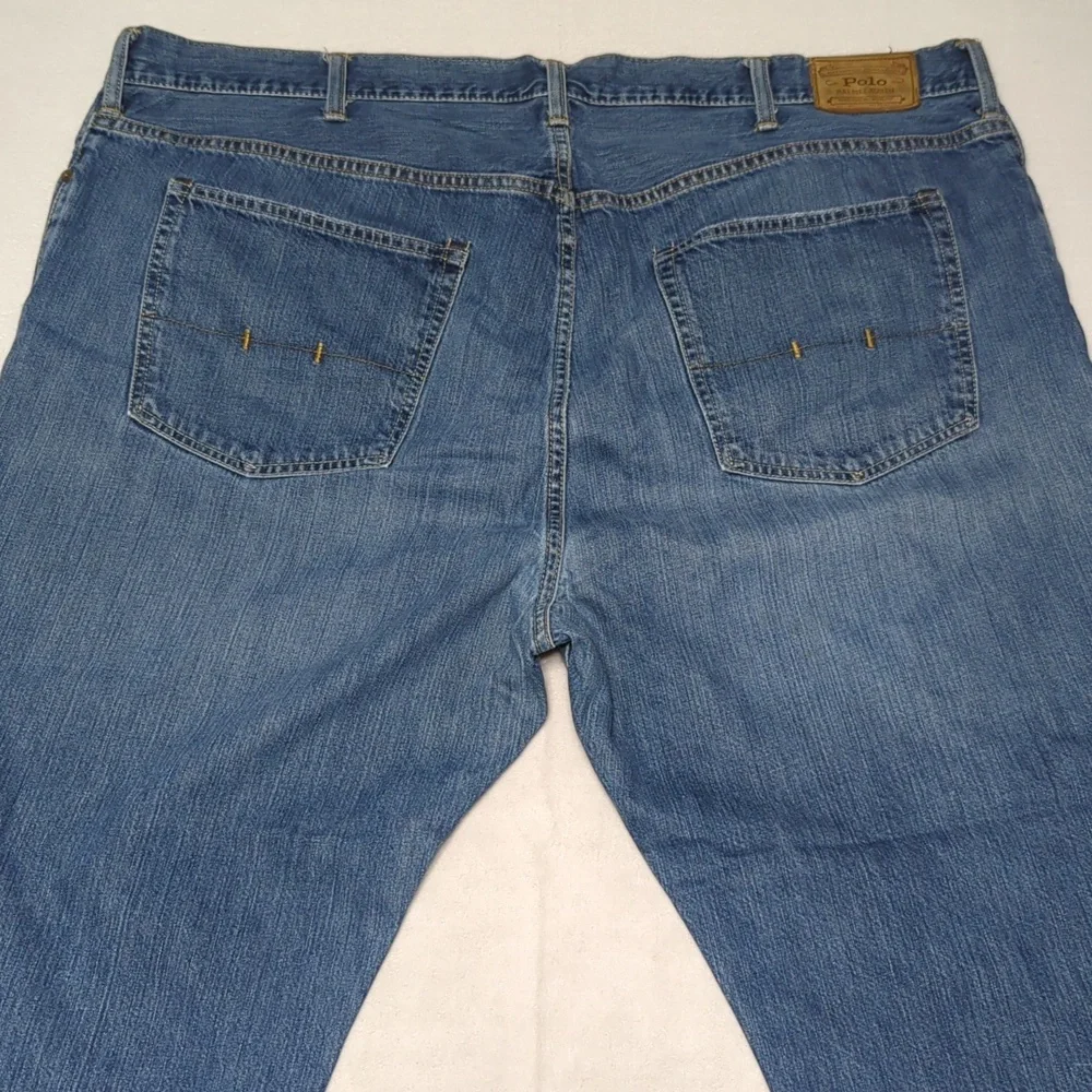 Polo Ralph Lauren Authentic Dungarees Medium Blue Mens Jeans Size 48 - Picture 5 of 8